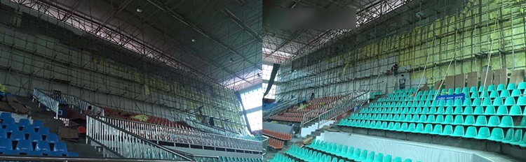 廣西梧州體育館吸音板工程